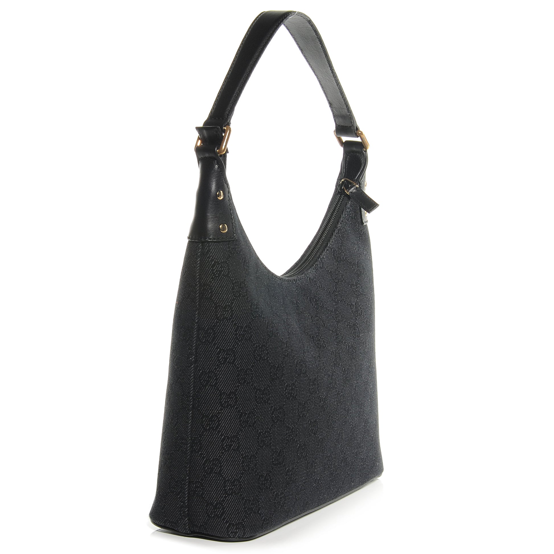 Gucci Monogram Shoulder Bag Black 3 of 7