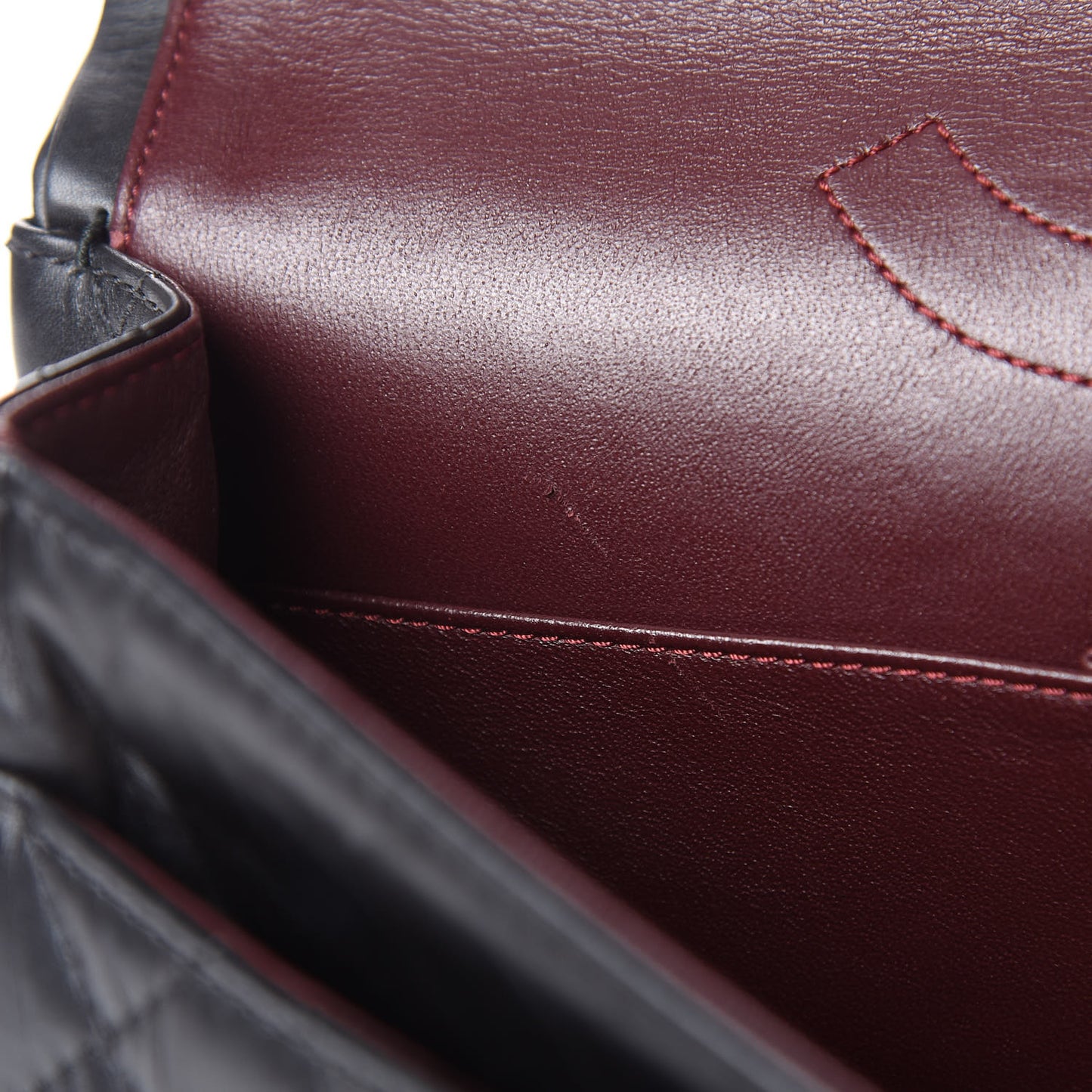 Aged Calfskin Quilted 2.55 Reissue 226 Flap Dark Grey