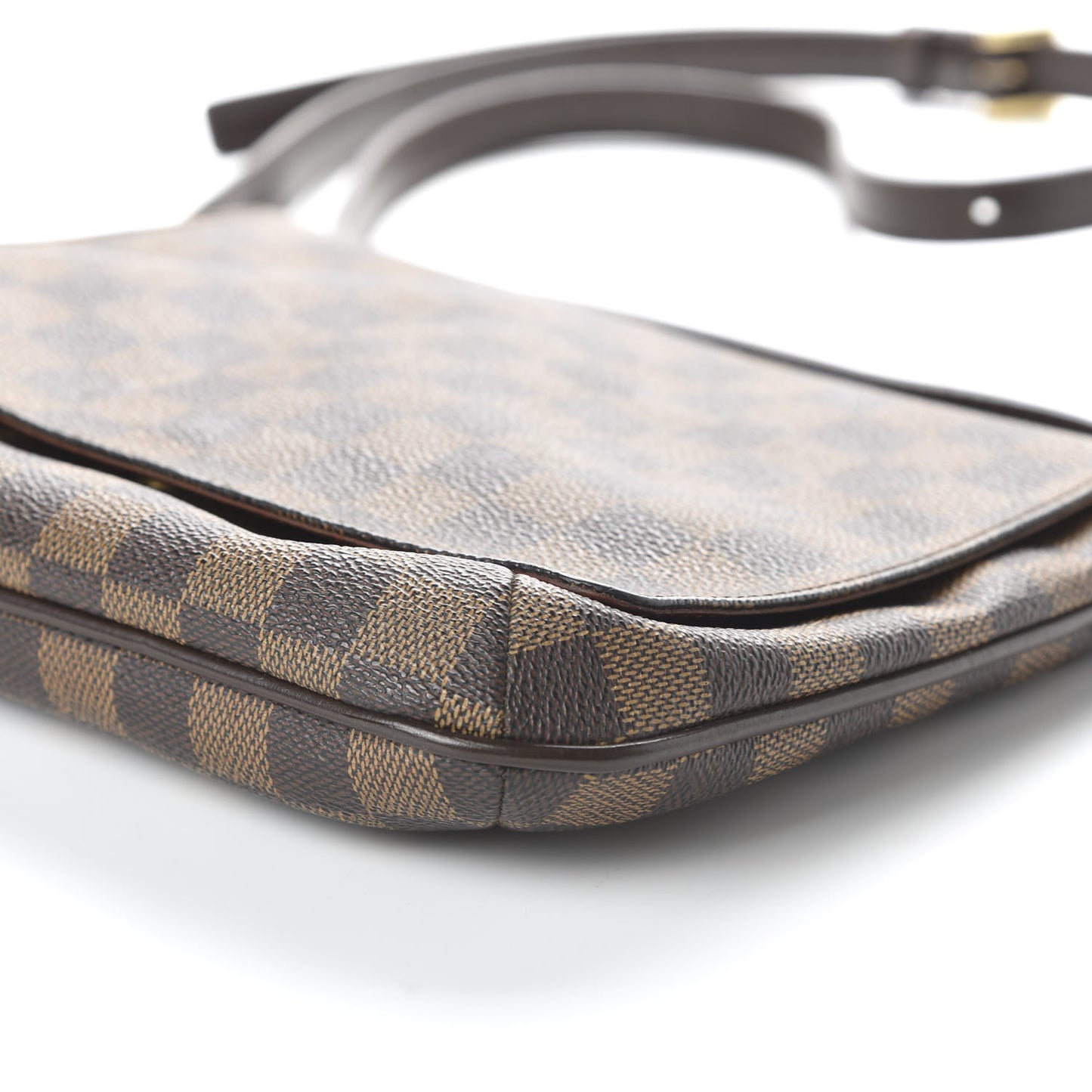 Damier Ebene Musette Tango Long Strap