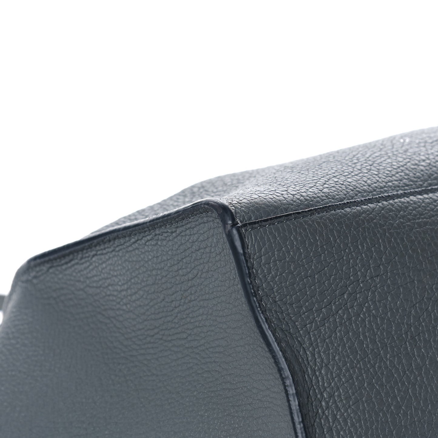 Supple Calfskin Long Strap Small Big Bag Zinc