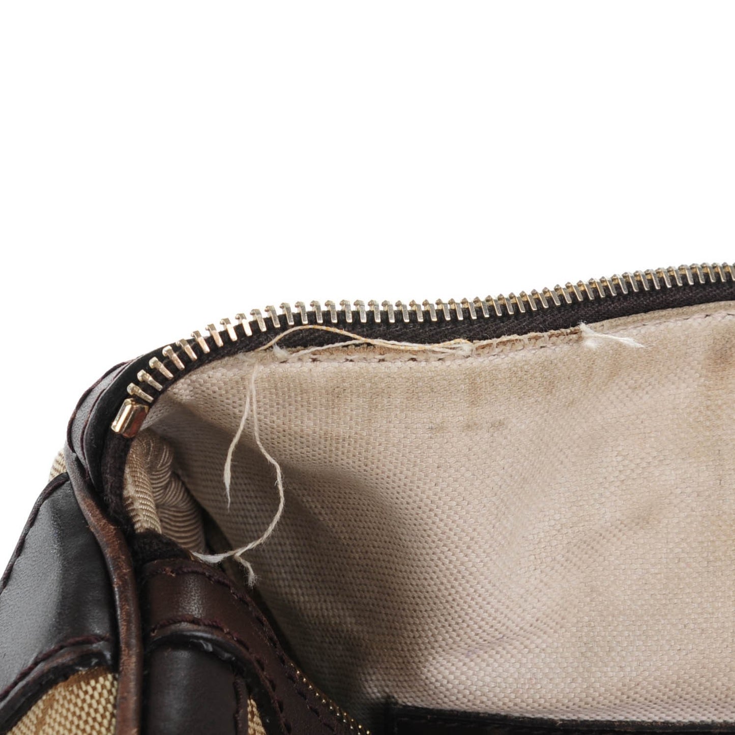 Monogram Vintage Web Medium Boston Dark Brown