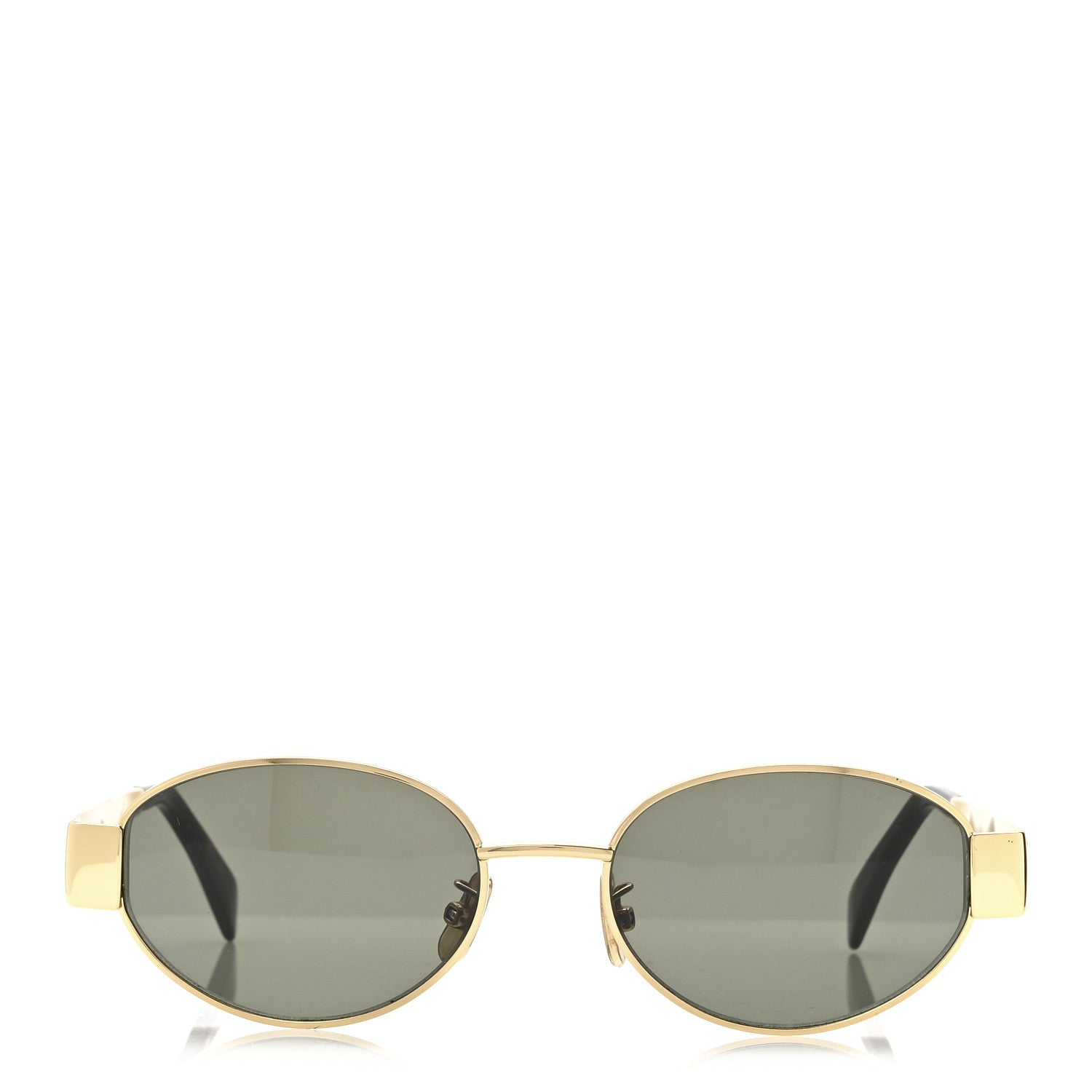 Celine Metal Triomphe 01 Sunglasses CL40235U Gold Green 3 of 6