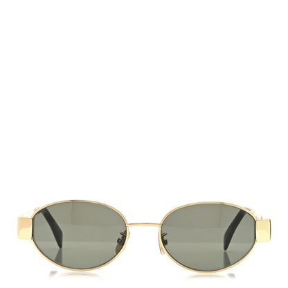 Celine Metal Triomphe 01 Sunglasses CL40235U Gold Green 3 of 6