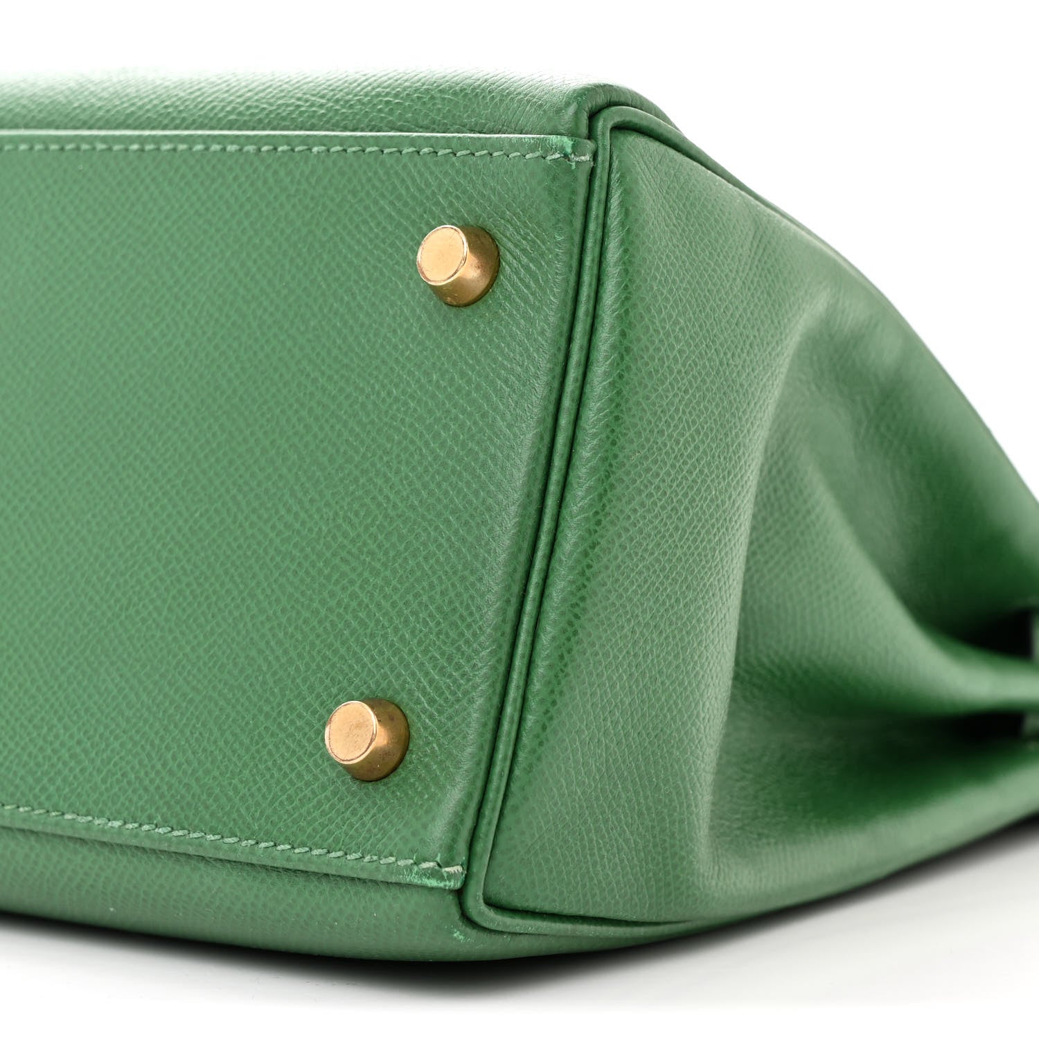 Hermes Courchevel Kelly Retourne 28 Vert Clair 10 of 14