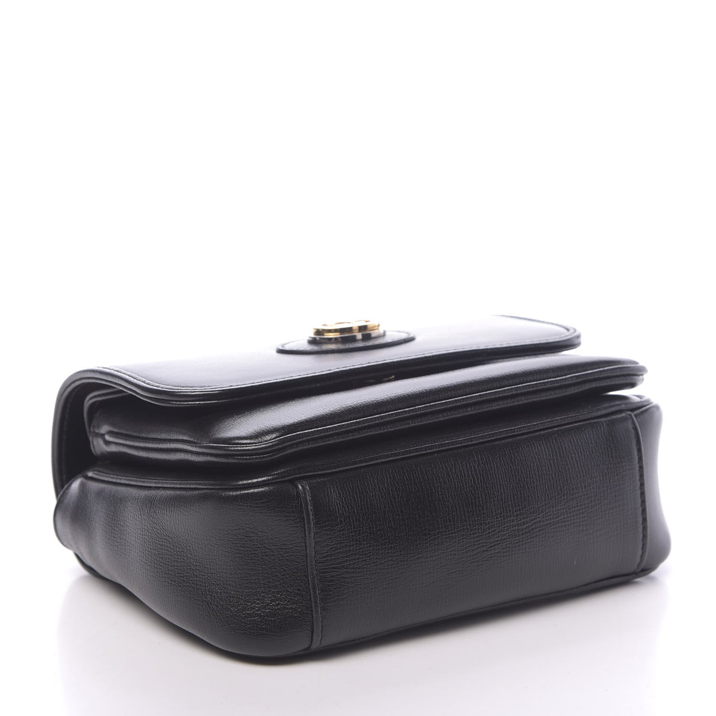 Azalea Calfskin Mini Marina Chain Shoulder Bag Black