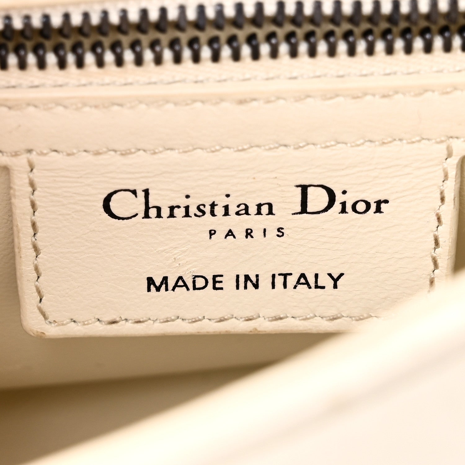 Christian Dior Lambskin Macrocannage Small Dior Caro Bag Ivory 6 of 12