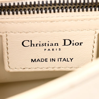 Christian Dior Lambskin Macrocannage Small Dior Caro Bag Ivory 6 of 12