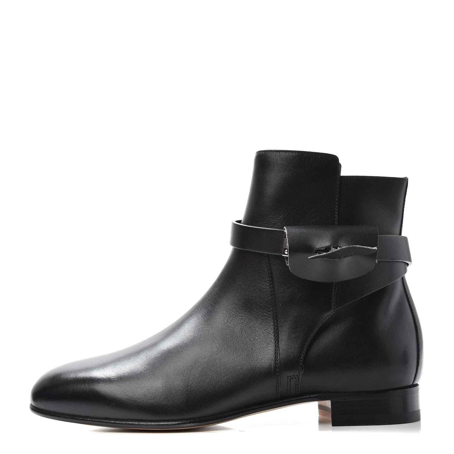 Hermes Calfskin Neo Low Boots 36.5 Black 1 of 11