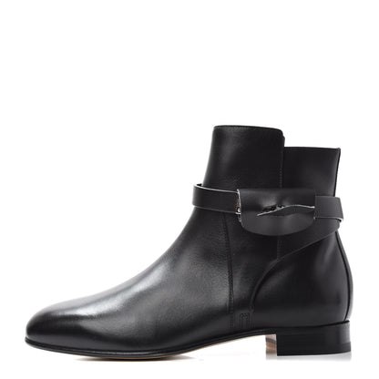 Hermes Calfskin Neo Low Boots 36.5 Black 1 of 11