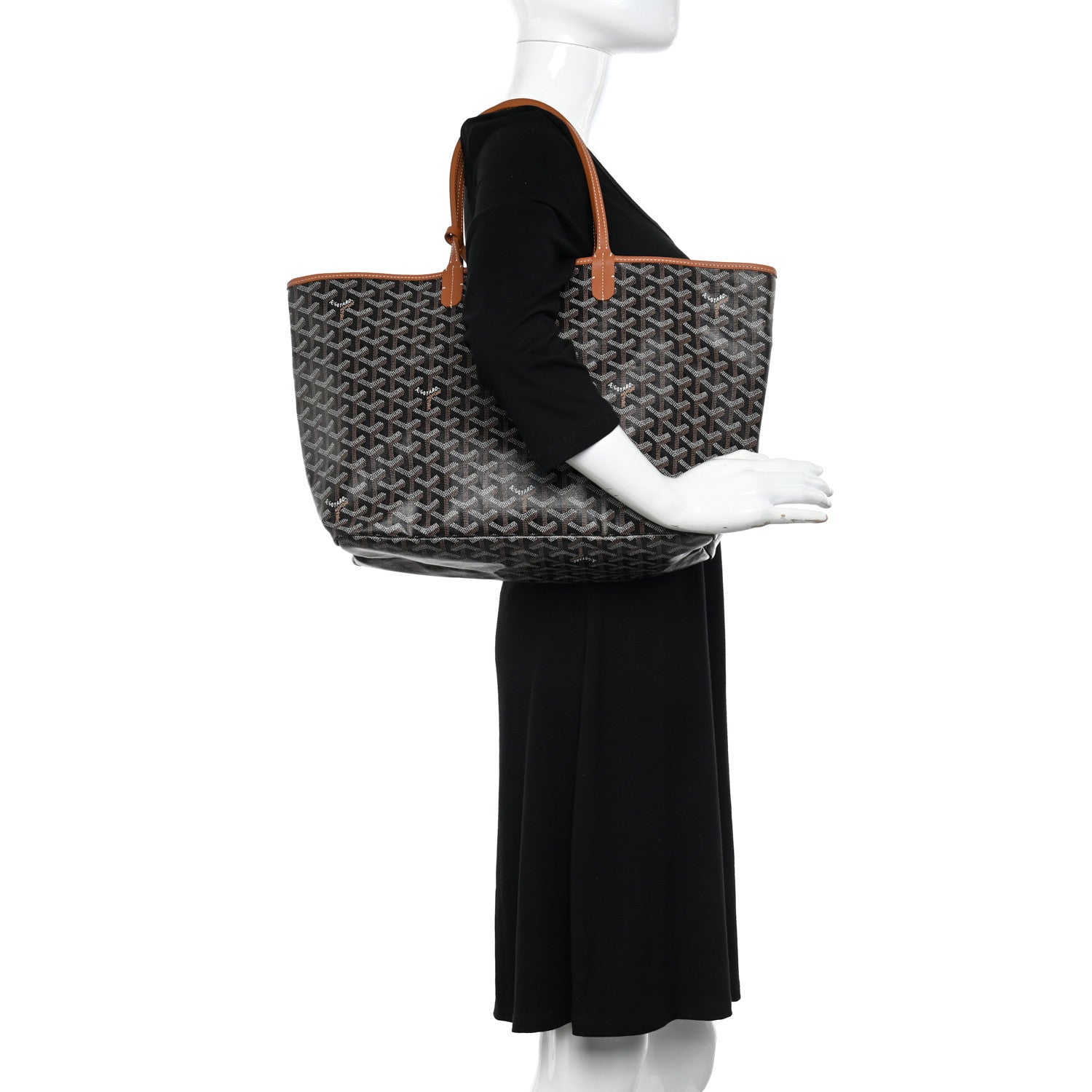 Goyard Goyardine Saint Louis PM Black Gold 2 of 10