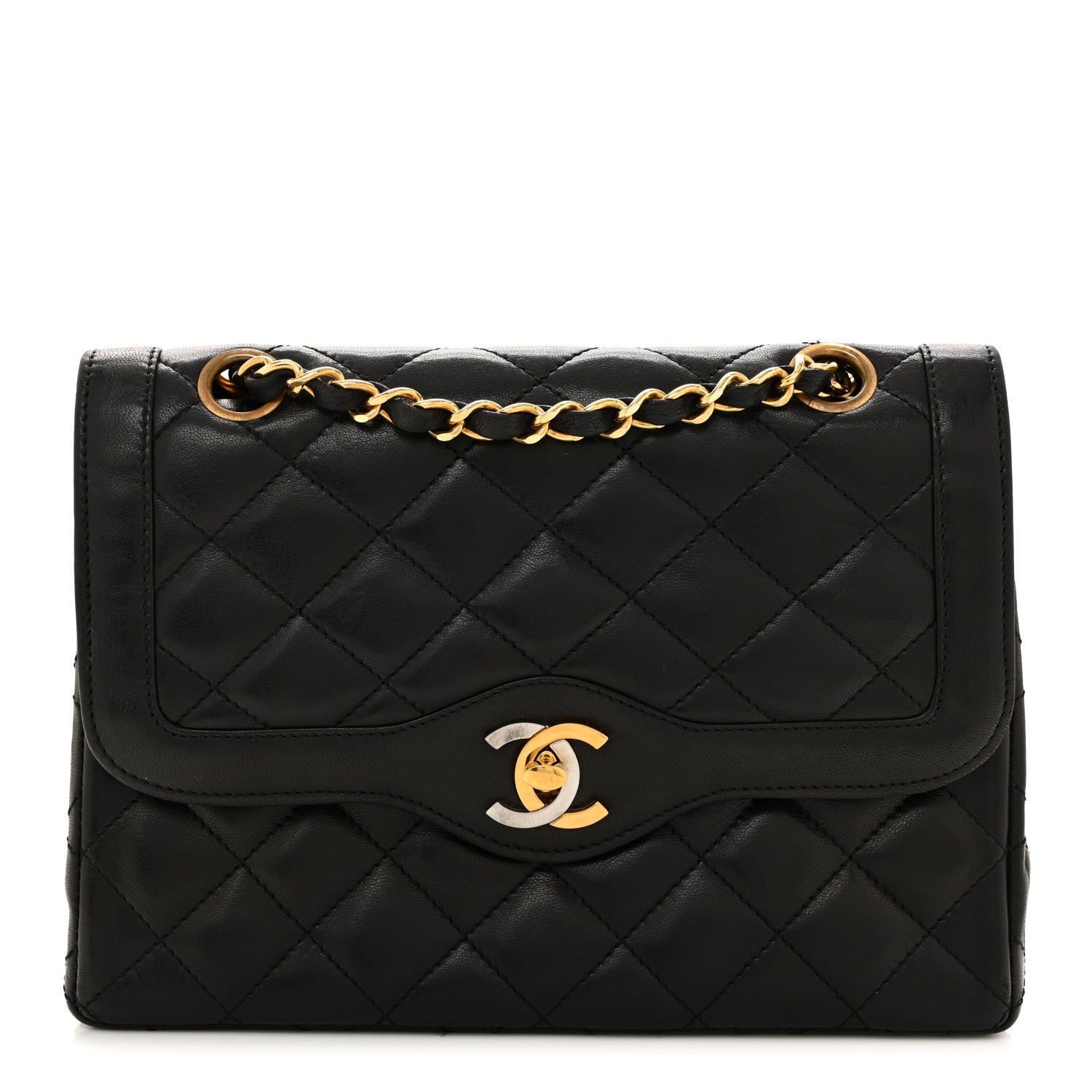 Chanel Lambskin Quilted Small Double Flap Black 1 of 16