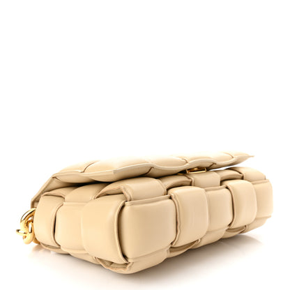 Bottega Veneta Lambskin Maxi Intreccio Padded Chain Cassette Crossbody Bag Porridge 4 of 11