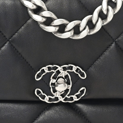 Chanel Lambskin Quilted Medium Chanel 19 Flap Black 8 of 11