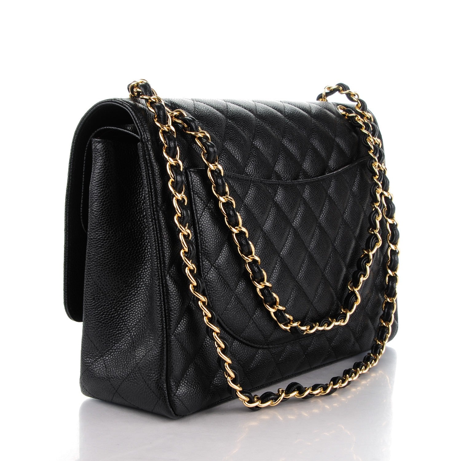 Chanel Caviar Quilted Maxi Double Flap Black 3 of 8
