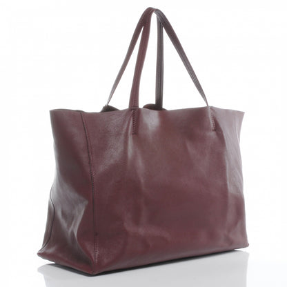 Celine Leather Cabas Horizontal Tote Burgundy 3 of 7