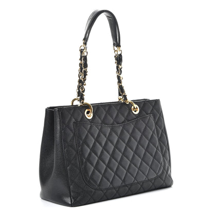 Chanel Caviar Quilted Grand Shopping Tote GST Black 3 of 7