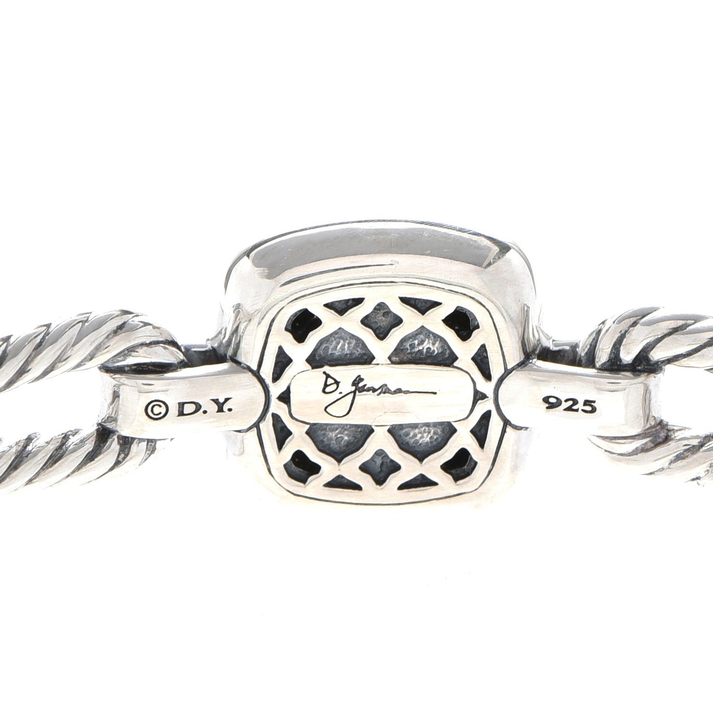Sterling Silver Black Diamond Albion Cable Bracelet