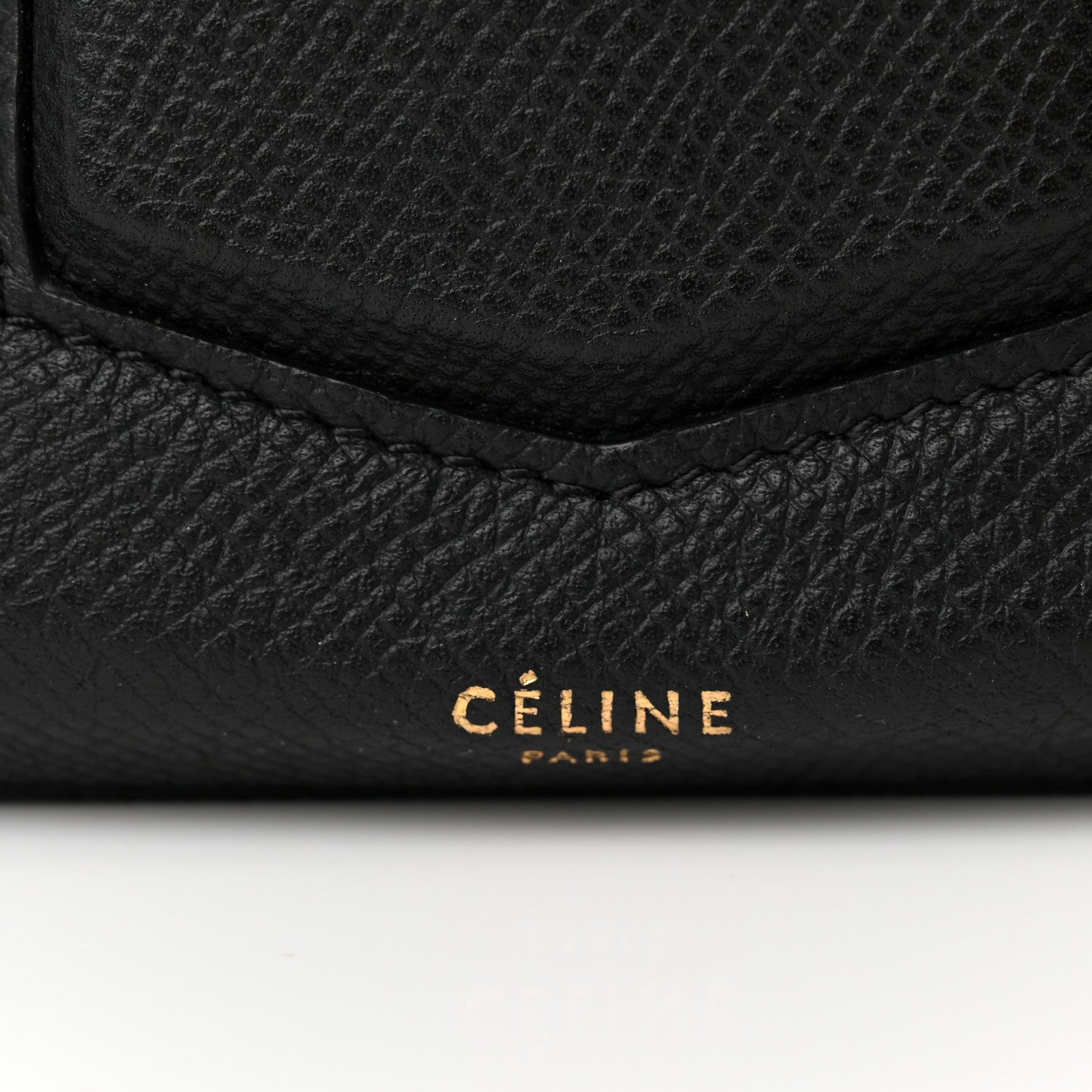 Celine Grained Calfskin Medium Trotteur Black 8 of 16