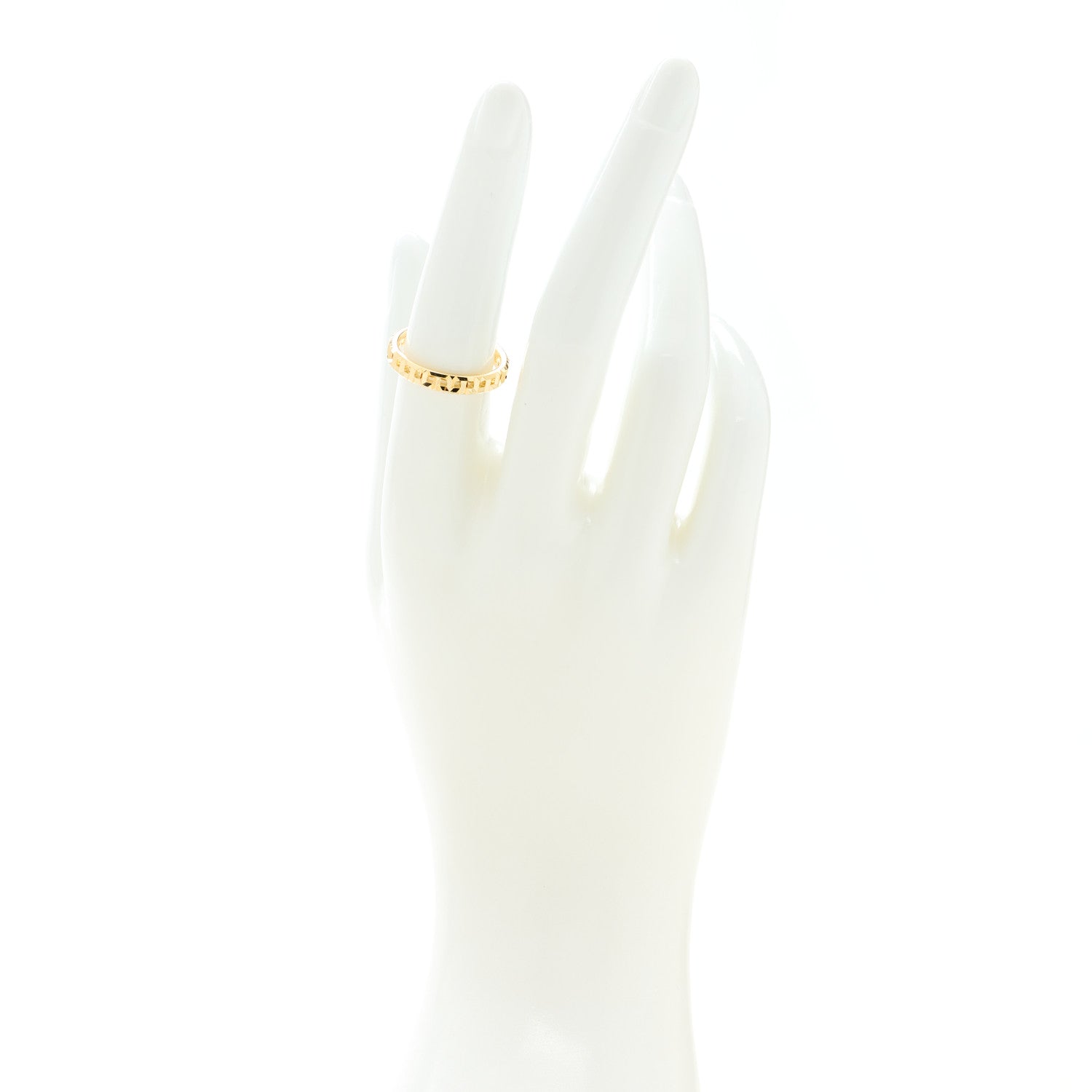 Tiffany 18K Yellow Gold T True Narrow Ring 54 7 2 of 5