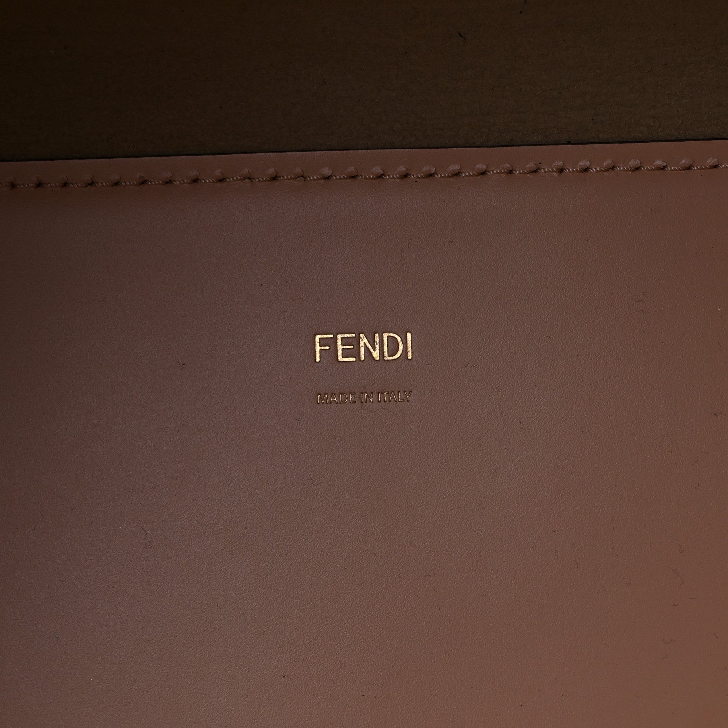 Fendi Vitello King Plexiglass Logo Embossed Medium Fendi Sunshine Shopper Tote Light Rose 6 of 12