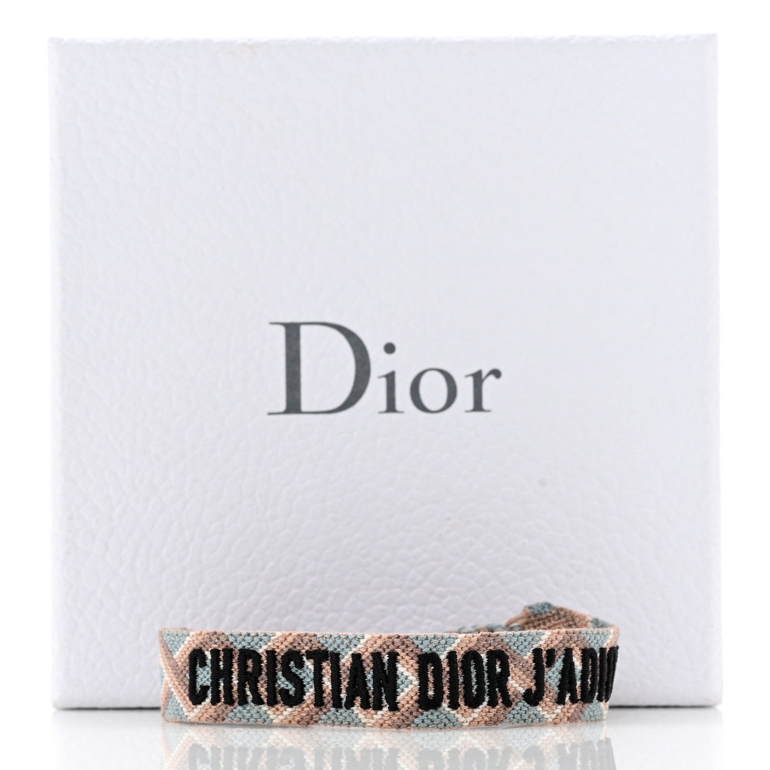 Christian Dior Woven Cotton J'Adior Friendship Bracelet Blue Nude 5 of 5