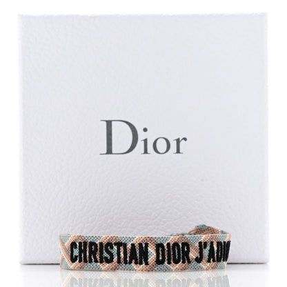 Christian Dior Woven Cotton J'Adior Friendship Bracelet Blue Nude 5 of 5