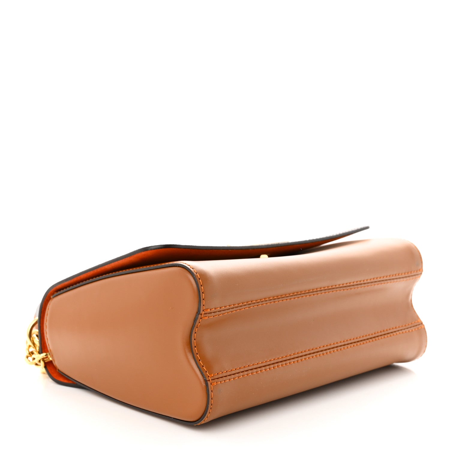 Louis Vuitton Calfskin Catogram Twist Shoulder Bag MM Marron 5 of 12