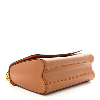 Louis Vuitton Calfskin Catogram Twist Shoulder Bag MM Marron 5 of 12