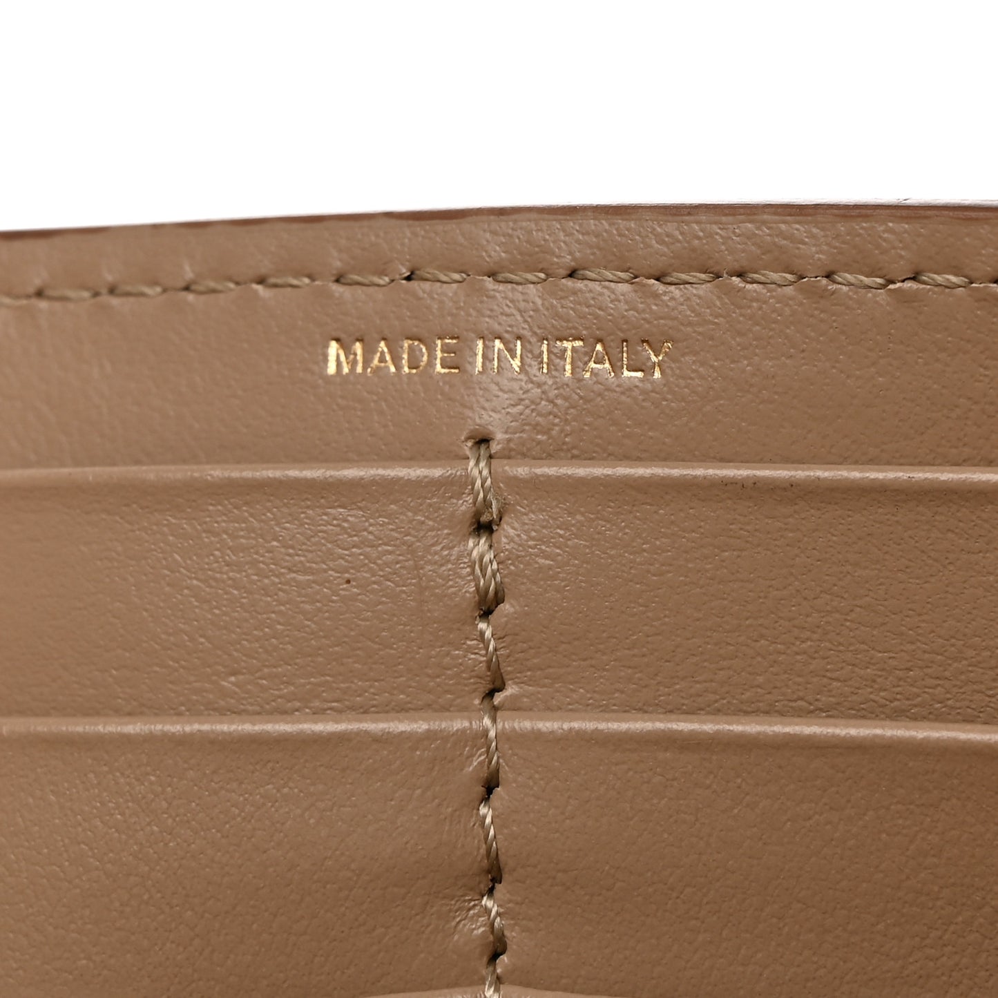Heritage Grain Calfskin Monogram Lola Continental Wallet Beige