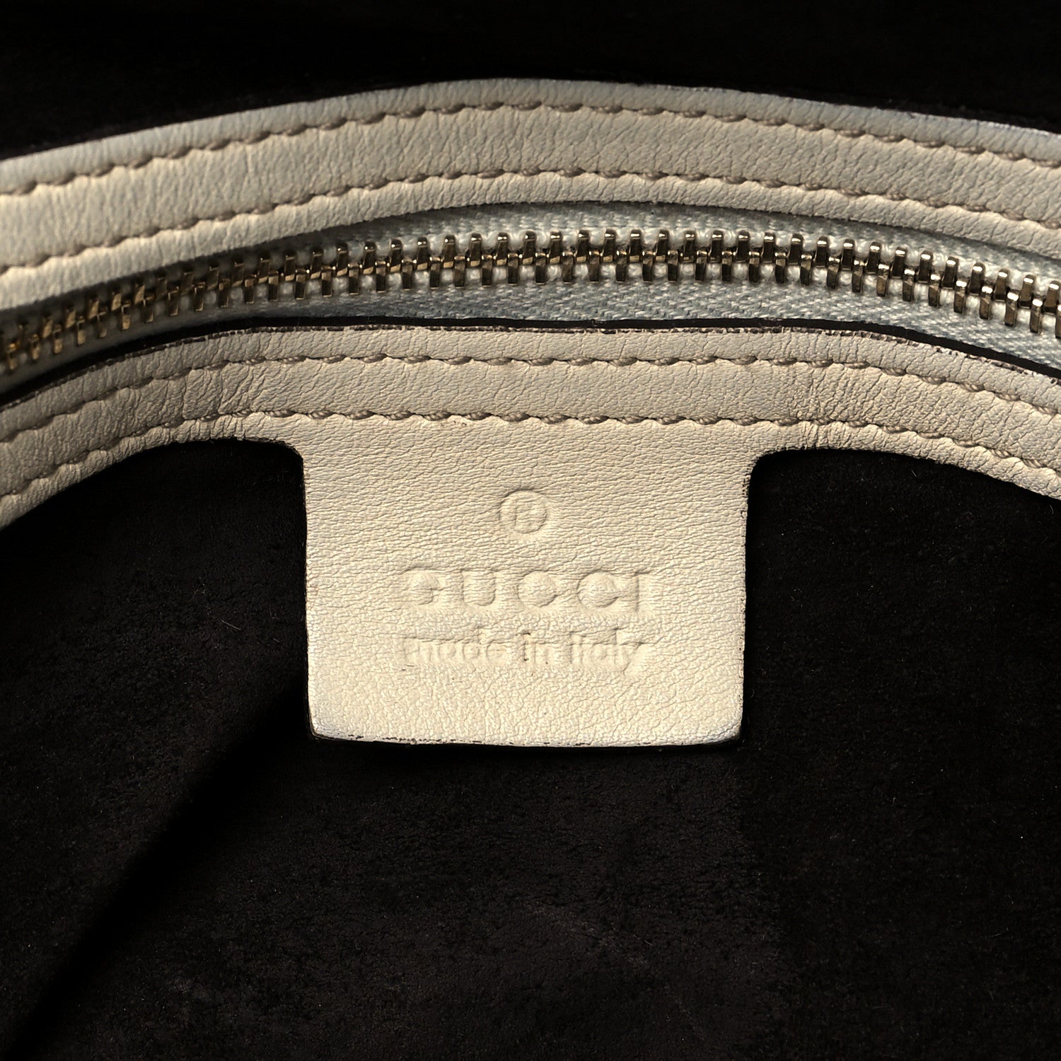 Gucci Monogram Large Indy Top Handle Hobo Off White 6 of 15