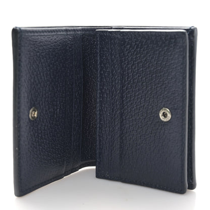 Gucci GG Supreme Monogram Textured Dollar Calfskin Web Ophidia Card Case Beige Blue 5 of 9