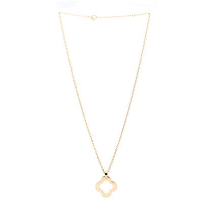 Van Cleef & Arpels 18K Yellow Gold Byzantine Alhambra Pendant Necklace 3 of 5