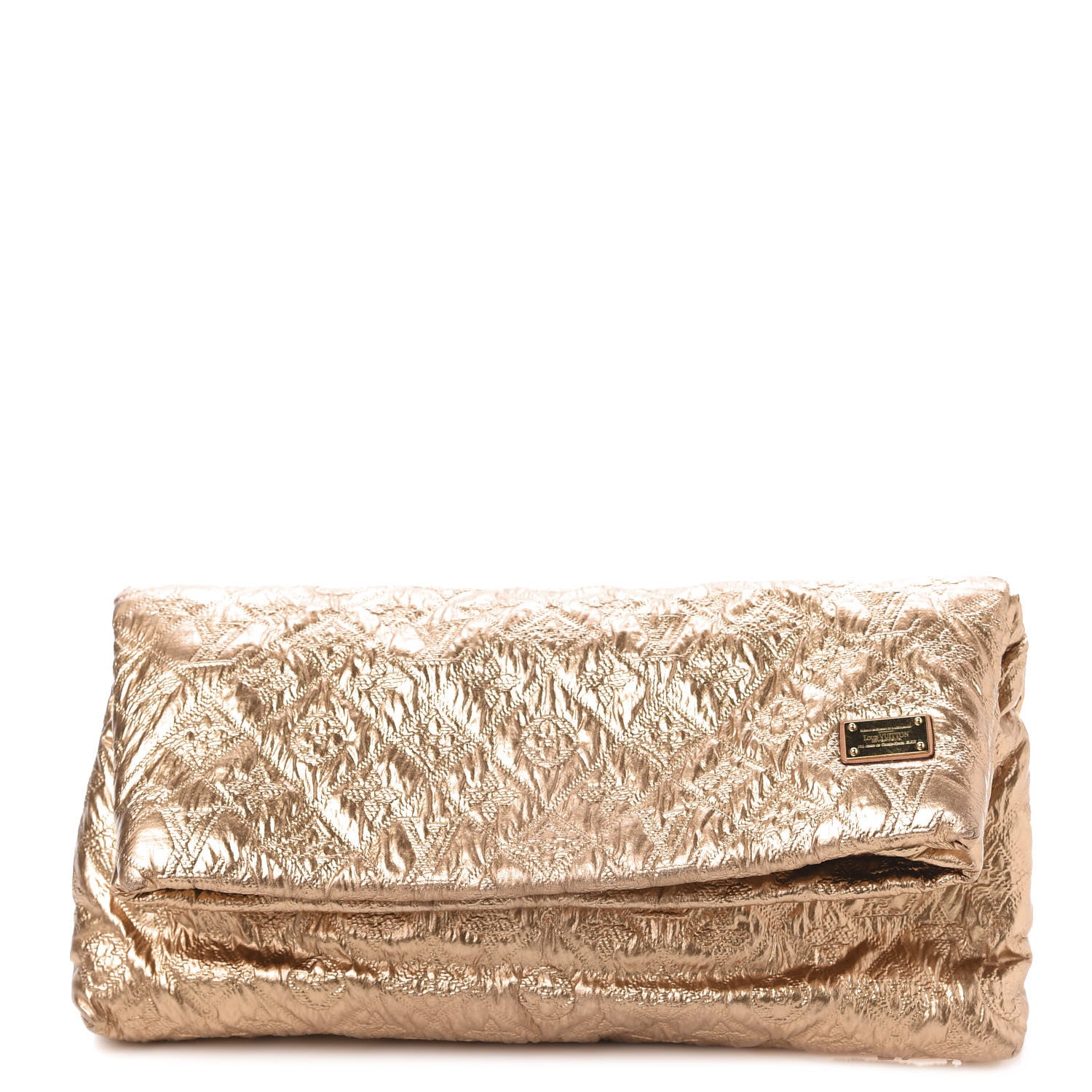 Louis Vuitton Jacquard Quilted Monogram Limelight Clutch MM Gold 1 of 9