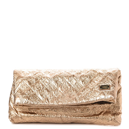 Louis Vuitton Jacquard Quilted Monogram Limelight Clutch MM Gold 1 of 9