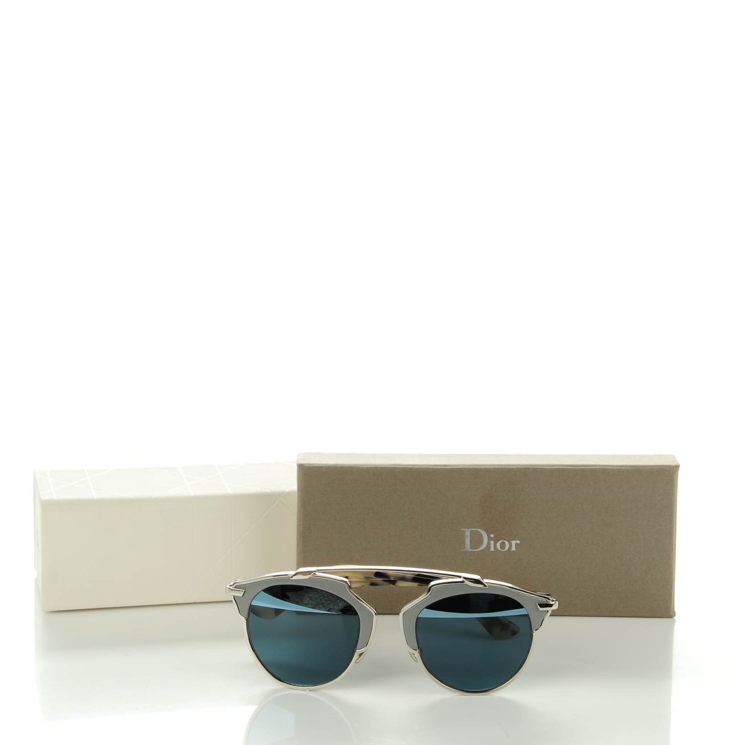 Christian Dior Leather Trim So Real Sunglasses Grey 8 of 8