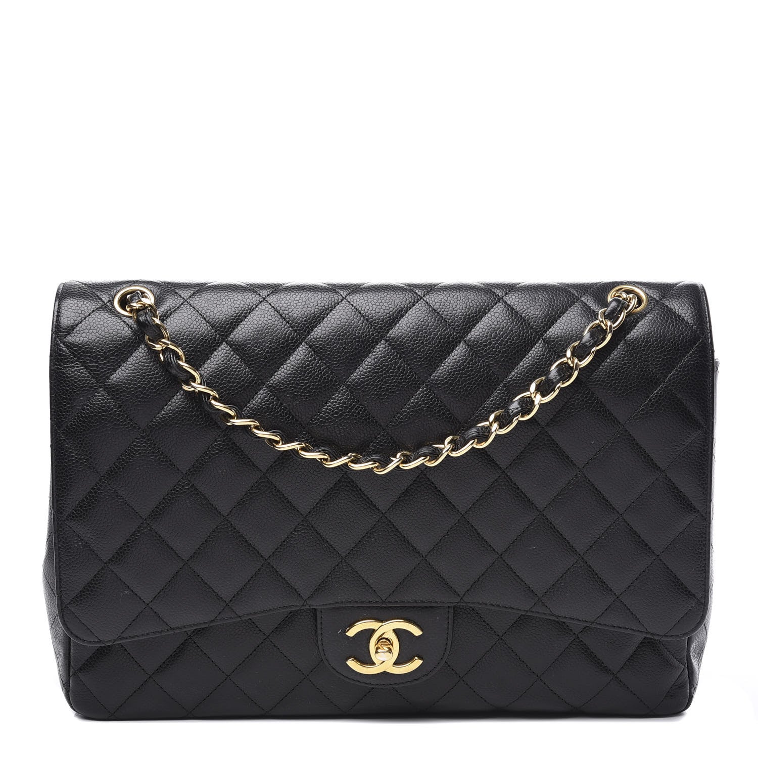 Chanel Caviar Quilted Maxi Double Flap Black 1 of 11