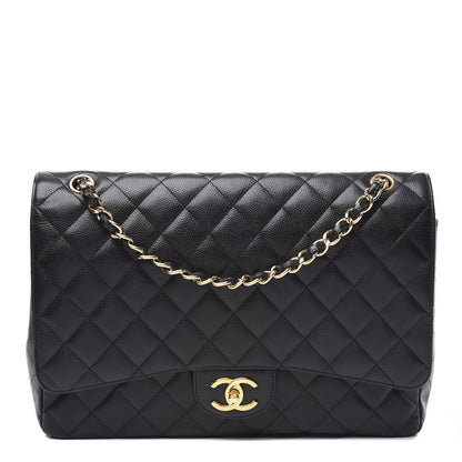 Chanel Caviar Quilted Maxi Double Flap Black 1 of 11