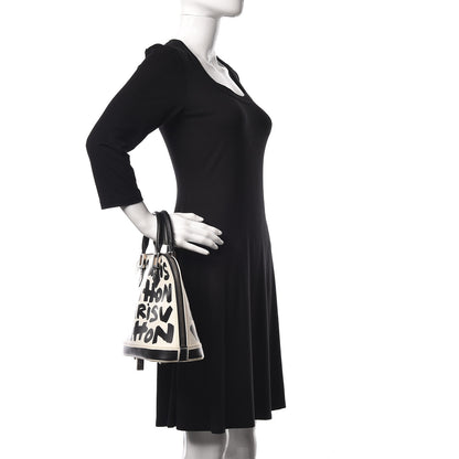 Louis Vuitton Graffiti Alma MM Black 2 of 8