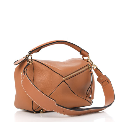 Loewe Calfskin Medium Puzzle Bag Tan 3 of 9