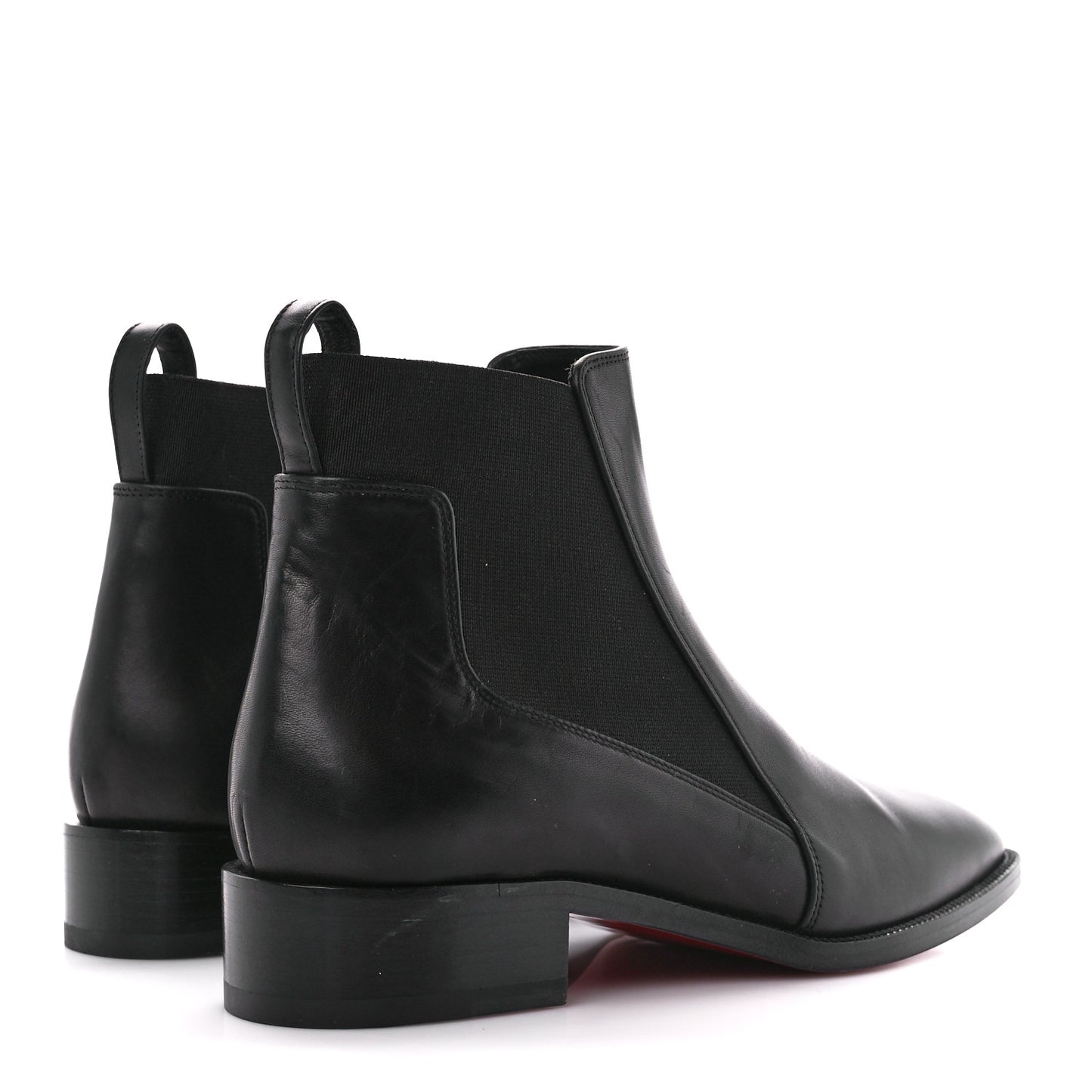 Calfskin Ingrassato Womens Marmada Flat Chelsea Boots 36.5 Black
