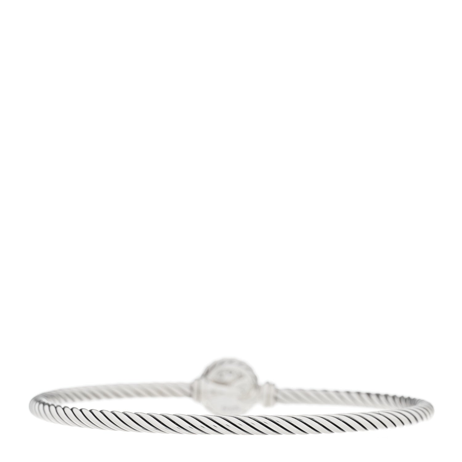David Yurman Sterling Silver Hematite 3mm Chatelaine Bracelet 2 of 4
