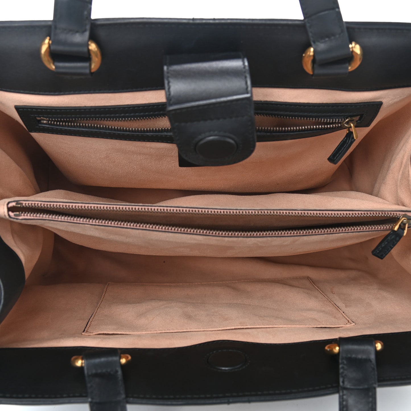 Calfskin Matelasse Studded Medium GG Marmont Tote Black