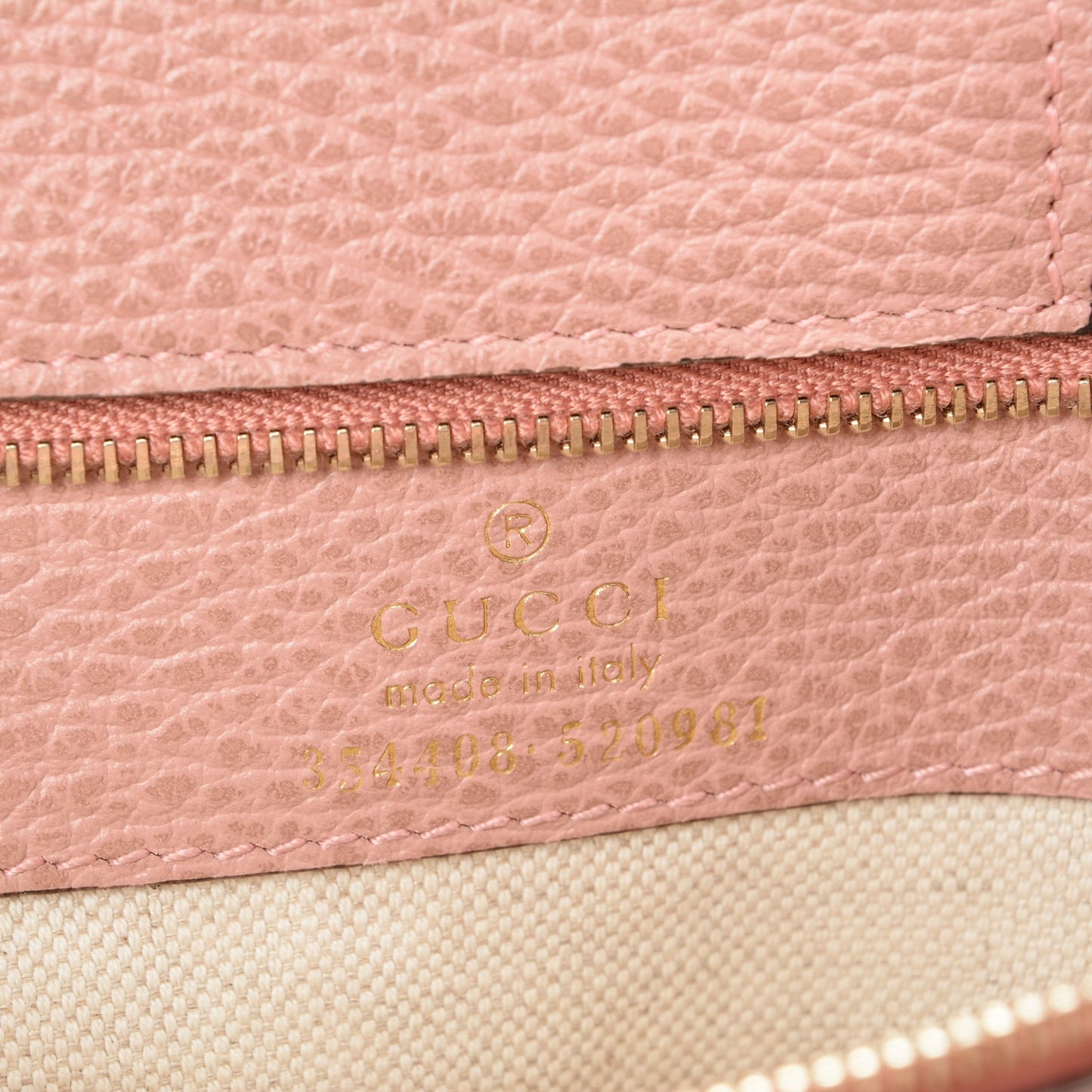 Dollar Calfskin Small Swing Tote Grey Field Soft Pink