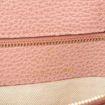 Gucci Dollar Calfskin Small Swing Tote Grey Field Soft Pink 7 of 7