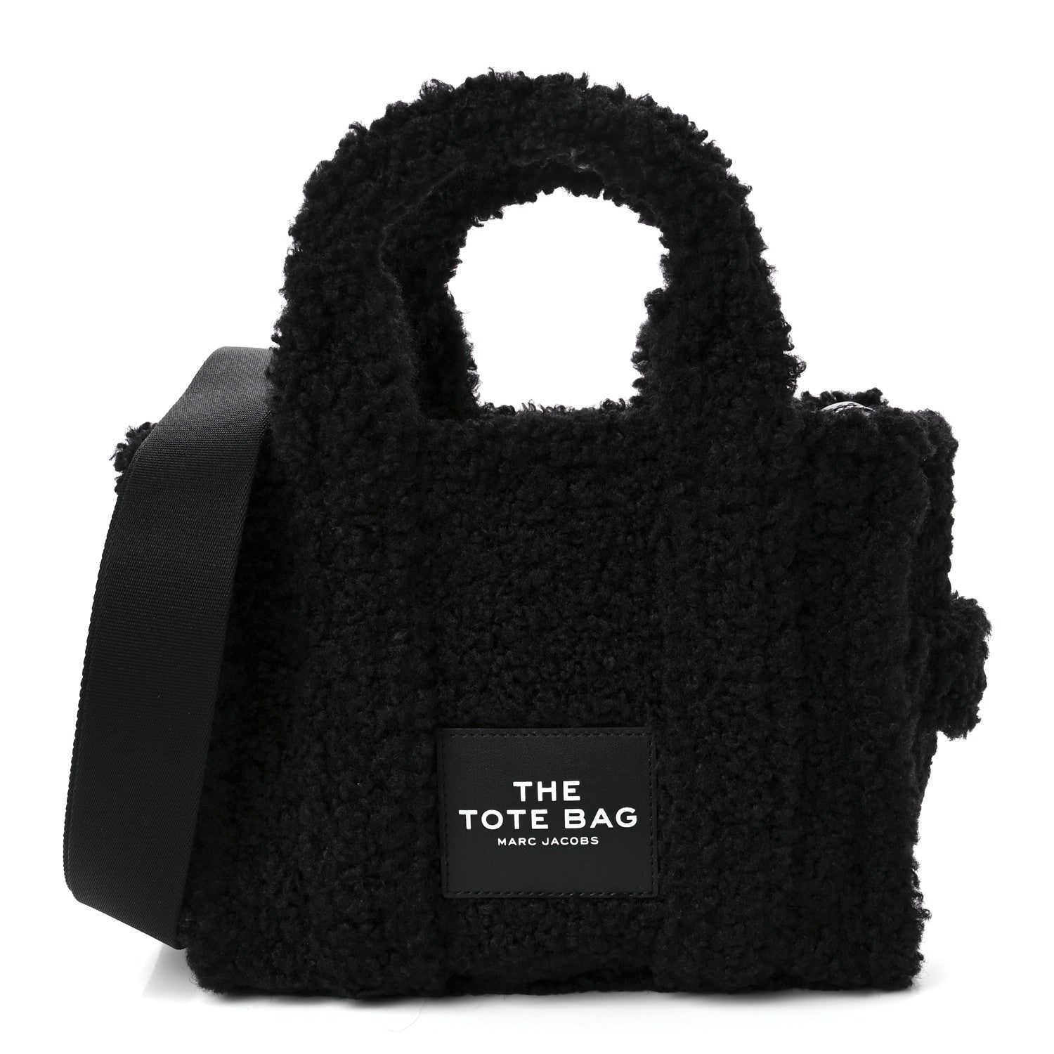 Marc Jacobs Polyester Cotton Mini The Teddy Traveler Tote Bag Black 1 of 9