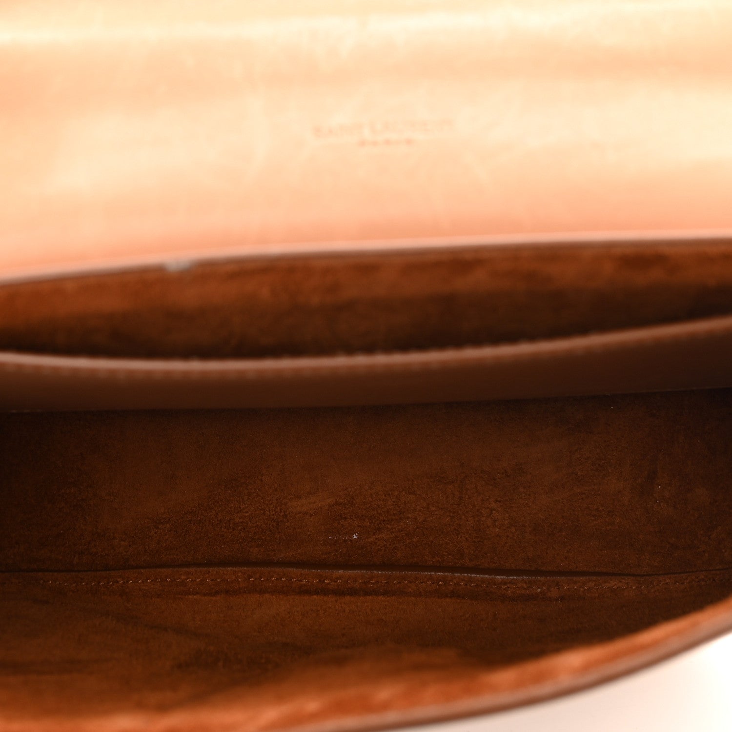 Saint Laurent Smooth Vintage Calfskin Monogram Medium Kaia Satchel Gold 6 of 13