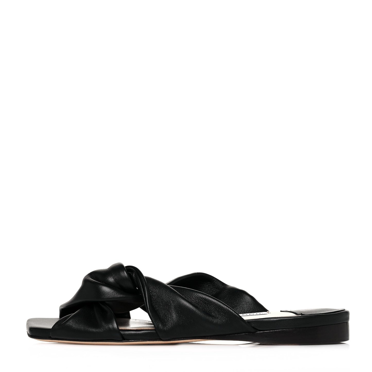Nappa Narisa Flat Sandals 36 Black
