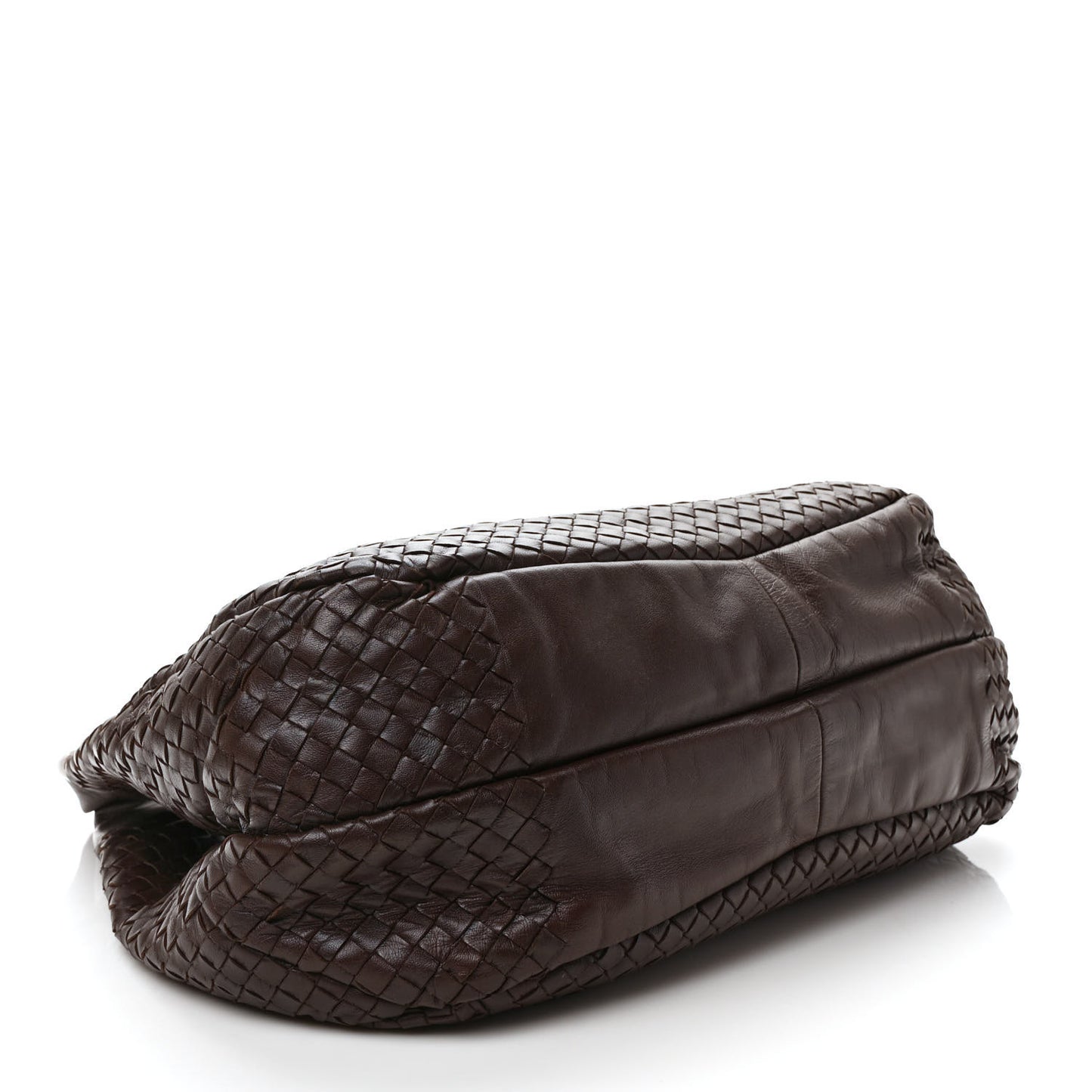 Nappa Intrecciato Medium Campana Hobo Ebano