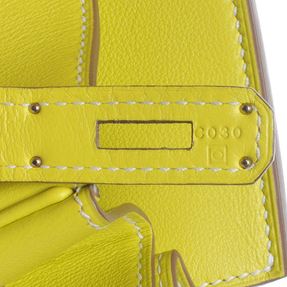 Hermes Swift Candy Birkin 35 Lime 9 of 11