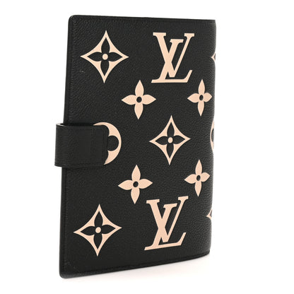 Louis Vuitton Empreinte Monogram Giant Paul Notebook Cover MM Black Beige 3 of 8